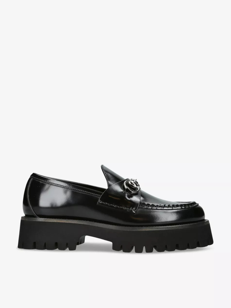 Sylke platform-sole leather loafers | Selfridges