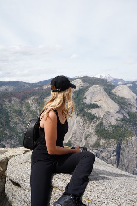 Hiking in Yosemite Park

Black jumpsuit • flare jumpsuit • black overalls • black hiking boots • hiking outfit • black onesie 

#LTKActive #LTKStyleTip