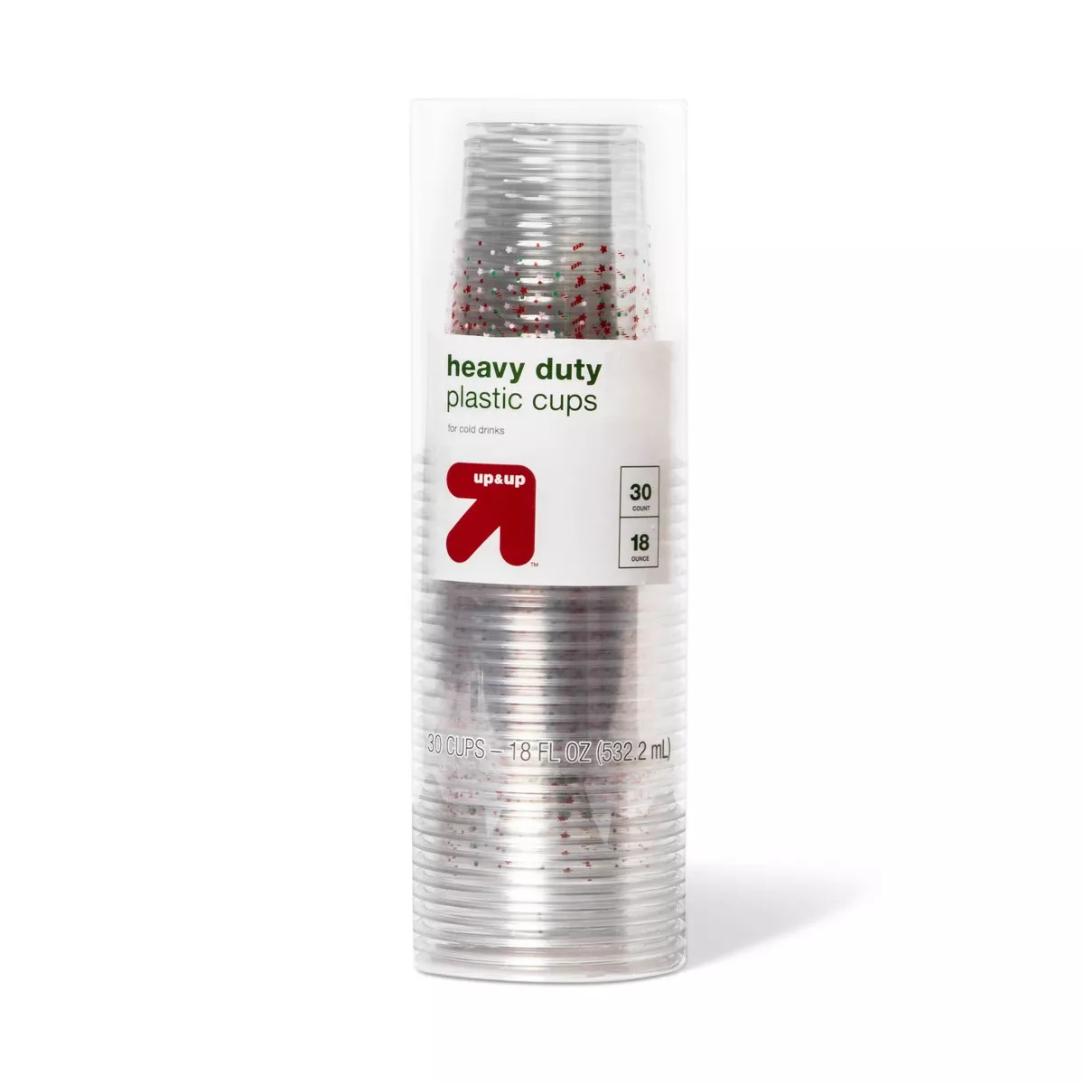 Holiday Disposable Drinkware Clear Cup - Merry - 18oz/30ct - up & up™ | Target