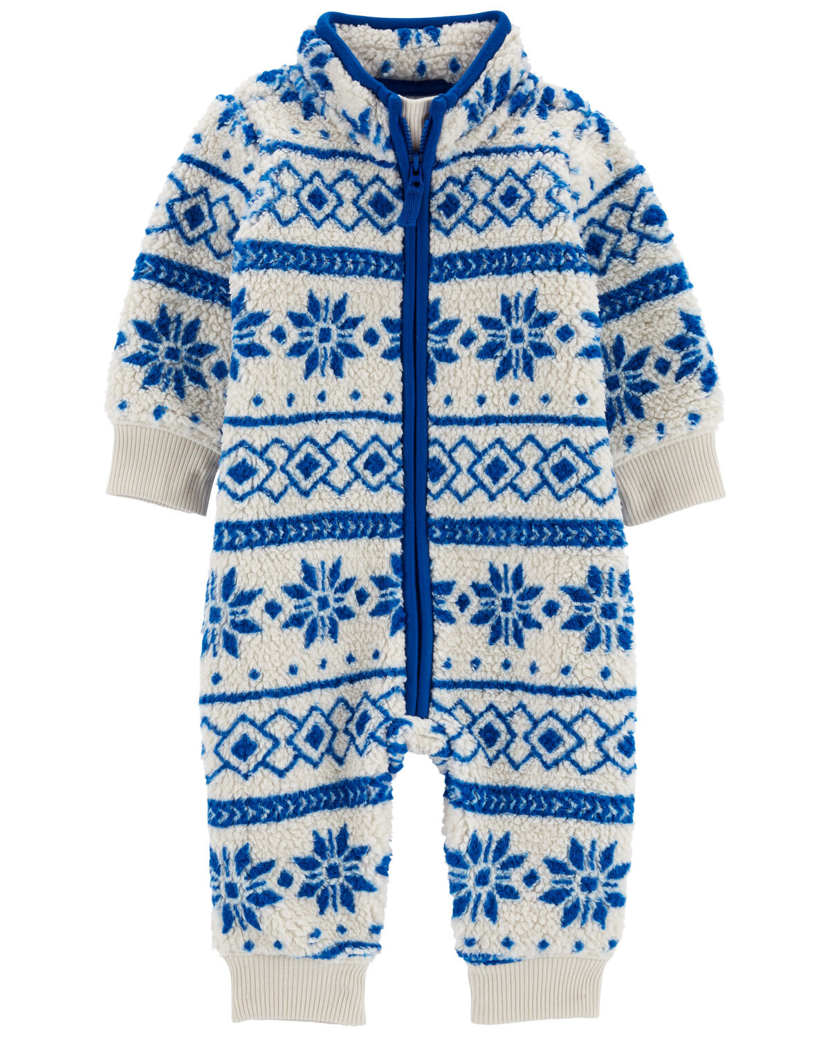 Multi Baby Fair Isle Fleece Jumpsuit | carters.com | Carter's