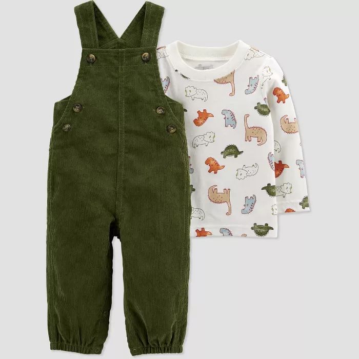 Baby Boys' Dino Top & Bottom Set - Just One You® made by carter's Olive | Target