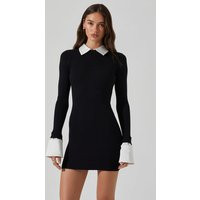 ASTR the Label | Alexia Mixed Media Mini Dress in Black white | Size S | ASTR The Label (US)