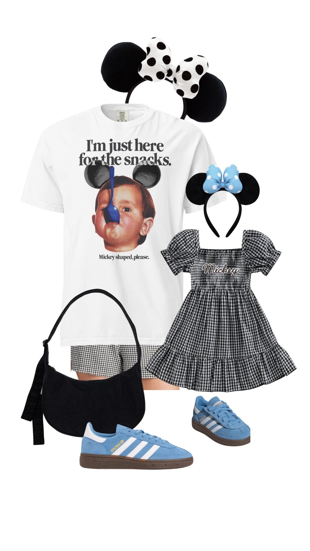 Mom and mini matching disney  outfits

Walt disney world outfits | disneyland outfit ideas | family matching disney outfits | neutral mommy and me coordinating disney outfits | minnie mouse | epcot | hollywood studios | magic kingdom

Black and white ears you can find all over the parks/disney spring or find then on the resale market: ebay/poshmark etc.

Snack tee from @thewonderstudioco on instagram!!

#LTKKids #LTKFamily #LTKBaby