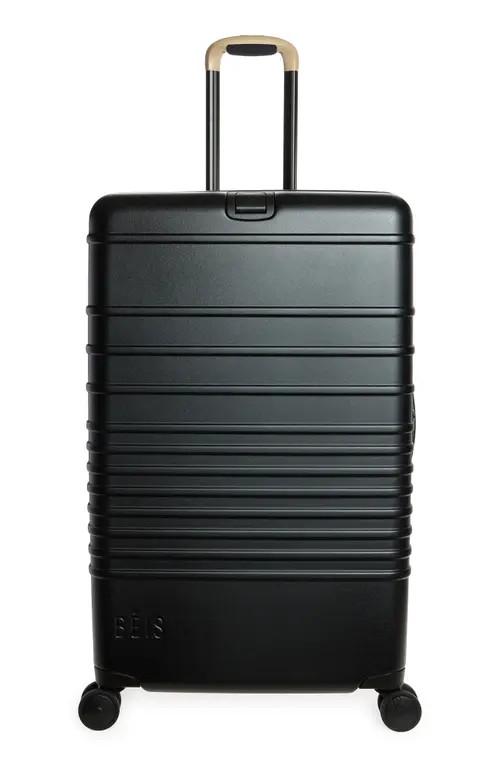Béis The Large Check-In Hardside Roller Suitcase in Black at Nordstrom | Nordstrom