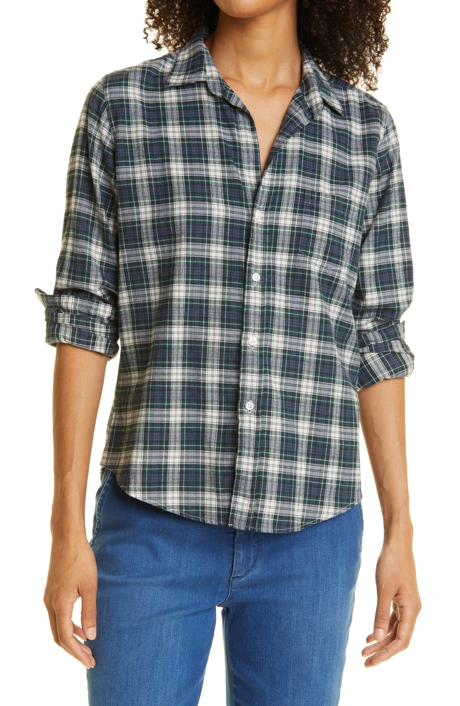 Barry Cotton Flannel Button-Up Shirt | Nordstrom | Nordstrom
