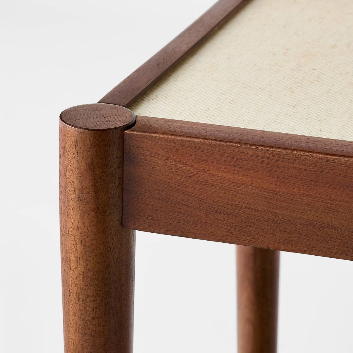 Natural Linen Console Table with Shelf Mahogany Brown - Threshold™ designed with Studio McGee | Target