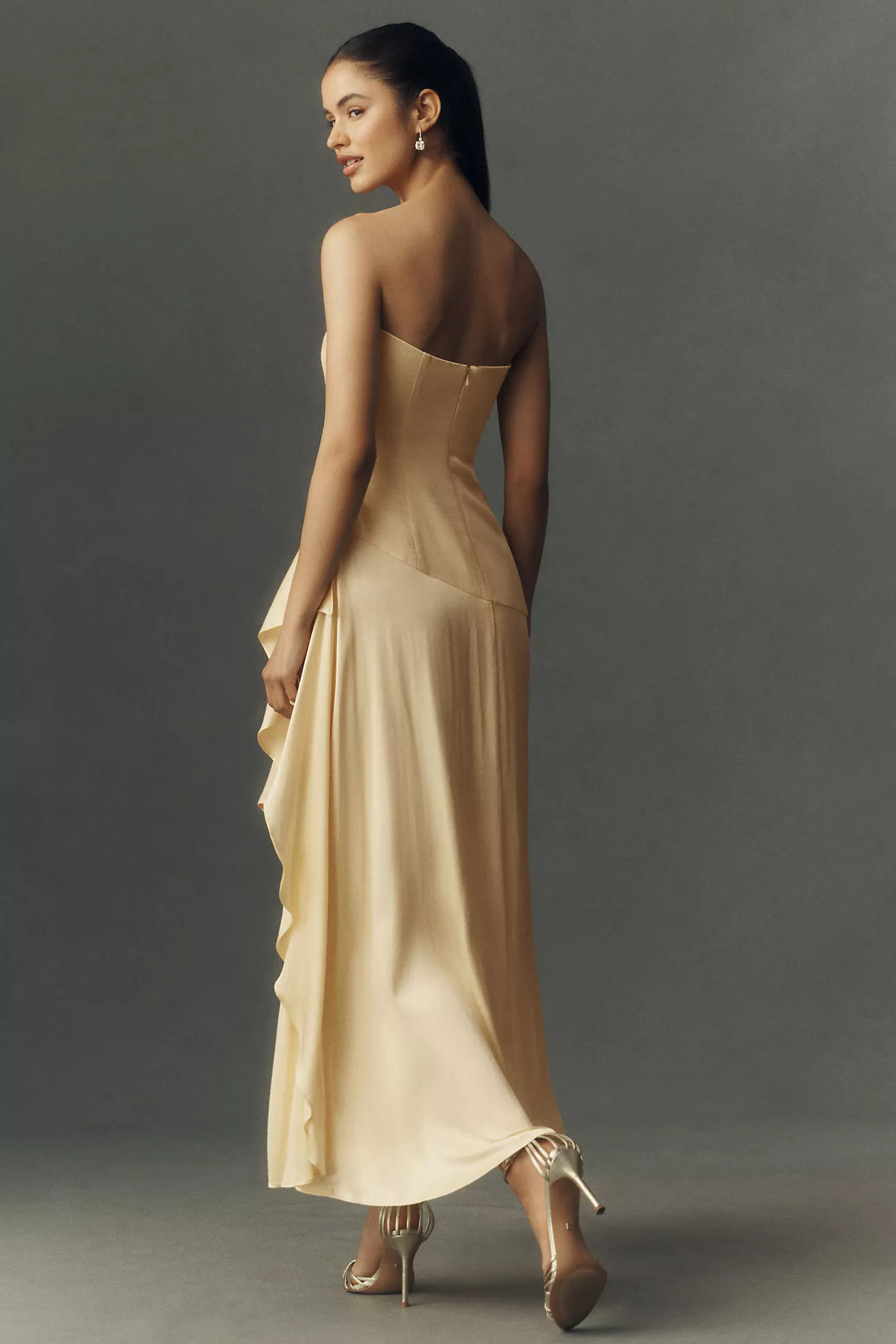 Bardot Lorenza Asymmetric Midi Dress | Anthropologie (US)