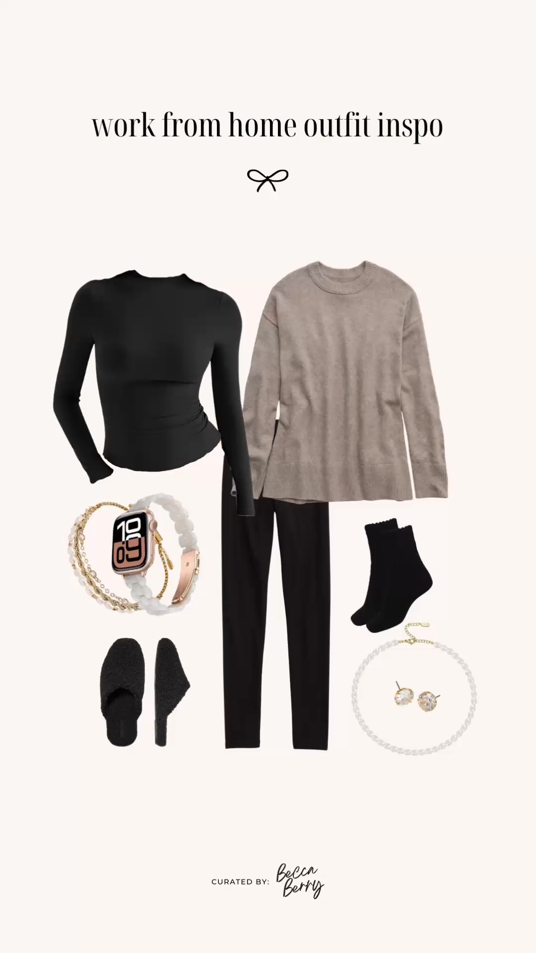 Winter work from outfit idea:
Mock neck double lined long sleeve
Aerie offline ribbed leggings
Aerie oversized sweater
Wool socks
Alex & Ani bracelet
Resin Apple Watch band
Pearl necklace
Kate Spade stud earrings
Bombas slippers

#LTKMidsize #LTKmorningroutine #LTKWorkwear