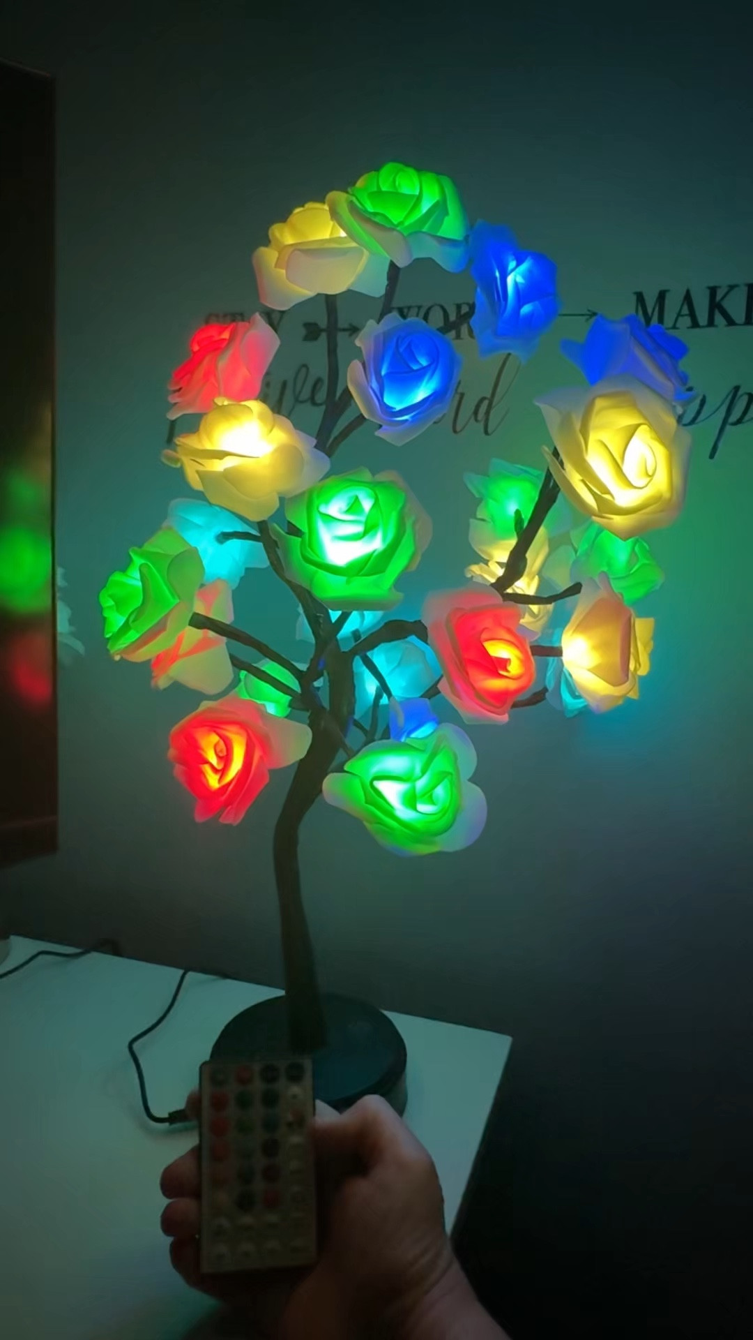 Beautiful LED Rose lamp is always a vibe. 24 rose lights with remote and looks great during the day also 

#LTKdayinmylife #LTKHome