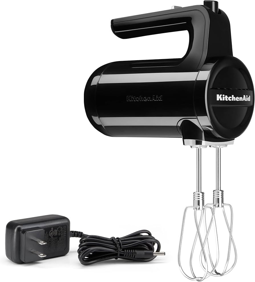 KitchenAid Cordless 7 Speed Hand Mixer - KHMB732| Onyx Black | 7.56 x 3.54 x 11.69 inches | Amazon (US)