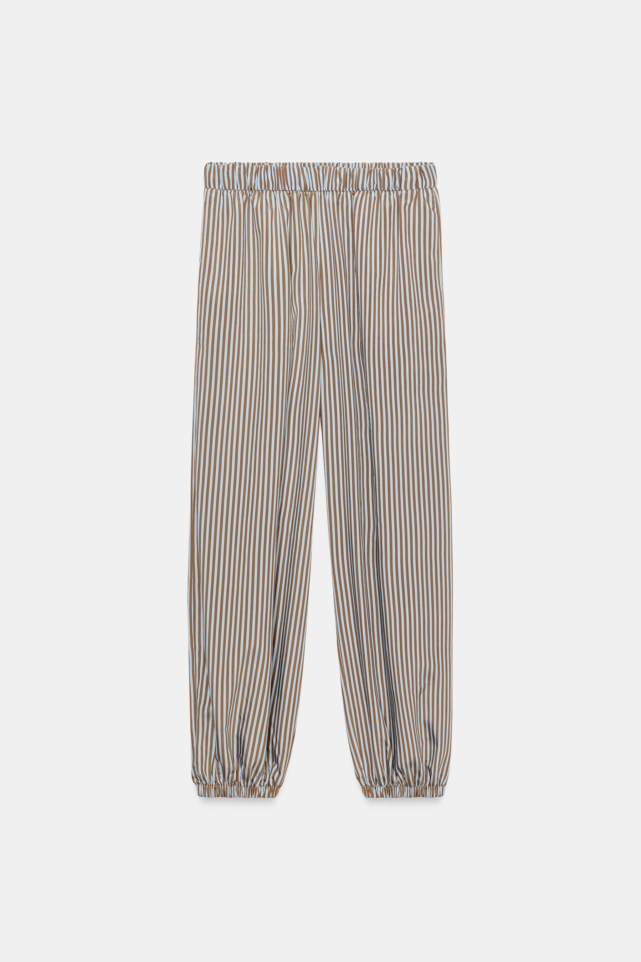 ZW COLLECTION STRIPED BALLOON PANTS | Zara US