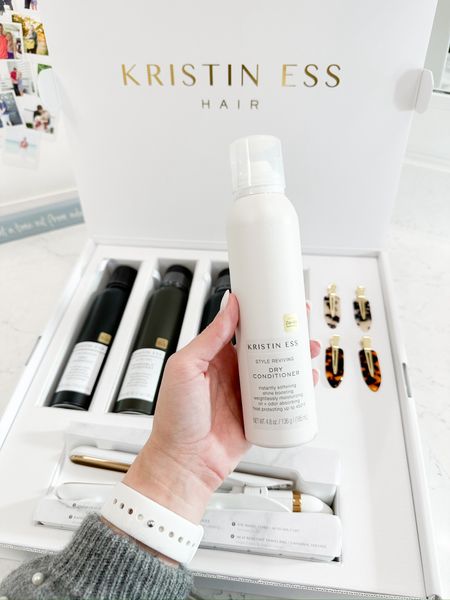 So many of us revive our hairstyles with Dry Shampoo, but have you ever added Dry Conditioner? My new discovery- Kristin Ess Dry Conditioner. It weightlessly moisturizes while absorbing oil and order. It  also has heat protection.

//
Kristin Ess Dry Conditioner 
Kristin Ess Dry Shampoo 
Dry conditioner 
Dry shampoo 
Kristin Ess hair products 

#LTKFindsUnder50 #LTKStyleTip #LTKBeauty