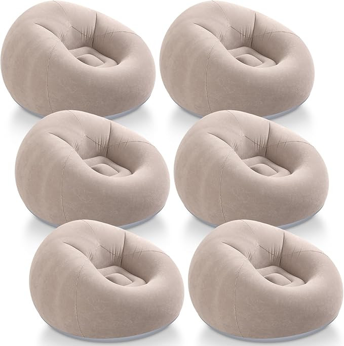 Realspring Inflatable Bean Bag Chairs Outdoor Blow up Camping Chairs Inflatable Lazy Sofa Folding... | Amazon (US)