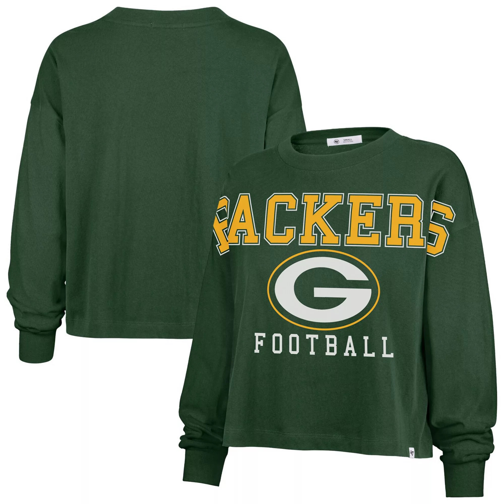 Women's '47 Green Green Bay Packers Outreach City Oversized Long Sleeve T-Shirt | Kohl's