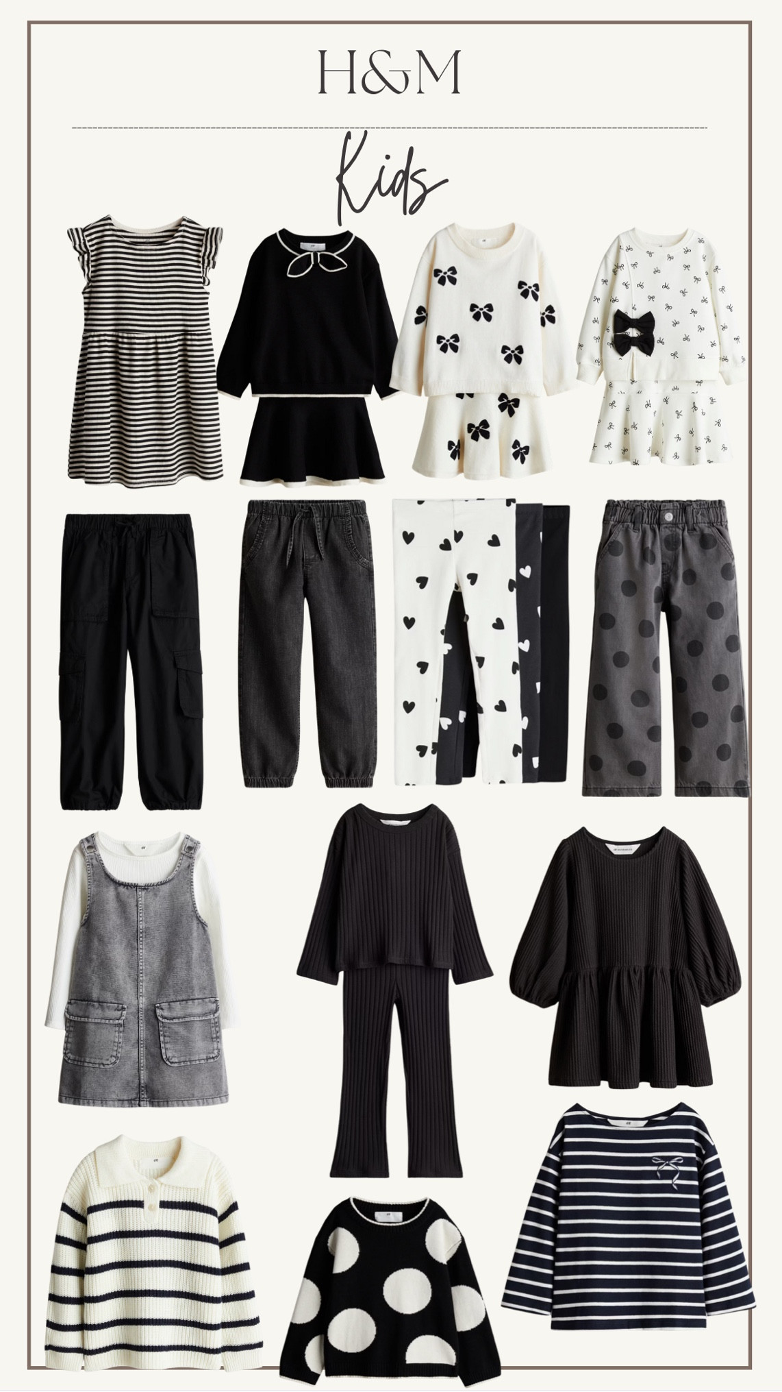 Loving all the black & white + stripes 🤍🖤 check out H&M for the cutest fall outfits! 

#falloutfit #fall #outfit #ootd #kidsoutfit 

#LTKKids #LTKBaby #LTKSeasonal