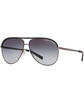 A|X Armani Exchange AX Armani Exchange Polarized Sunglasses , AX AX2002P & Reviews - Sunglasses b... | Macys (US)