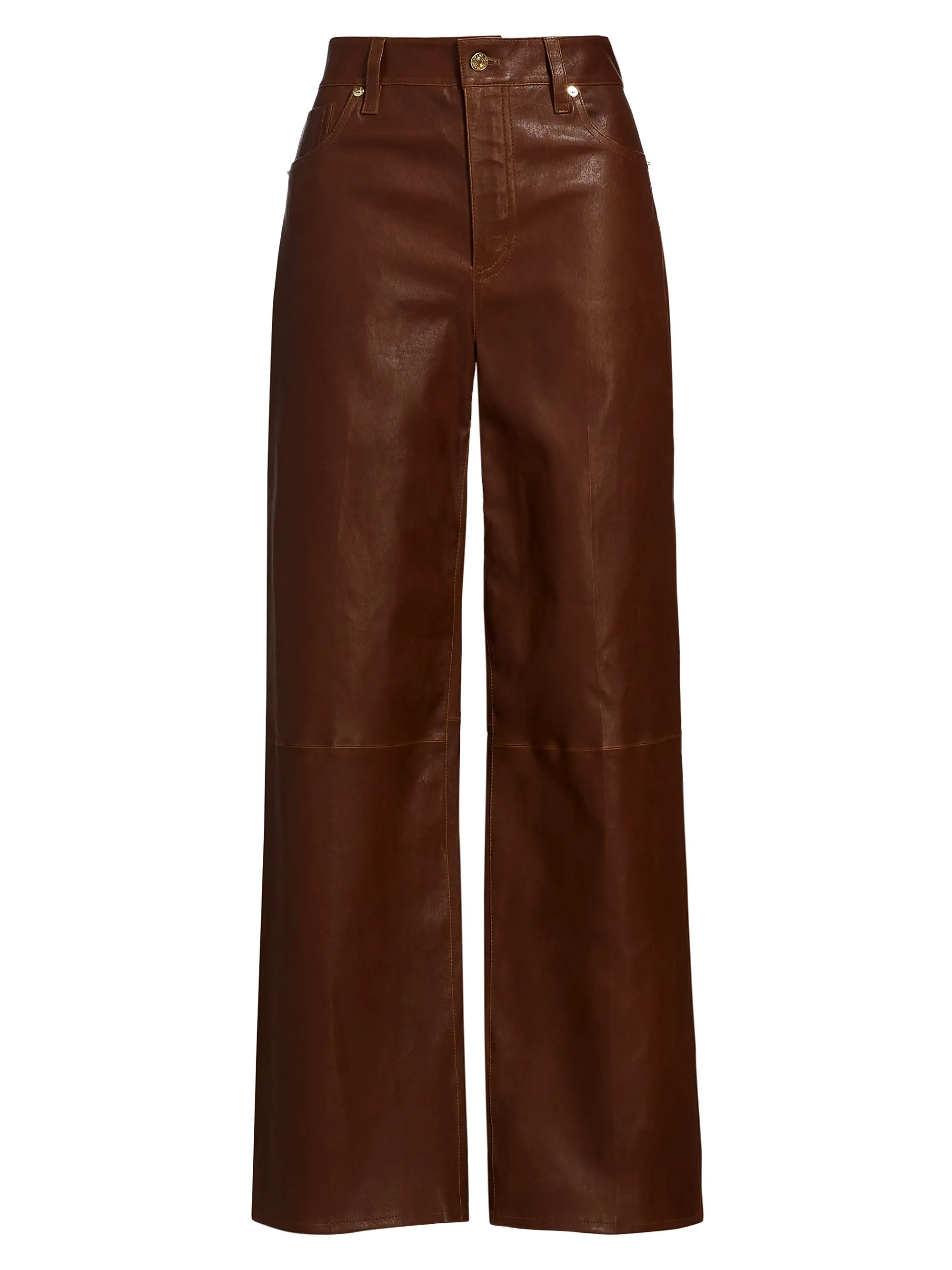 Le Slim Leather Palazzo Pants | Saks Fifth Avenue