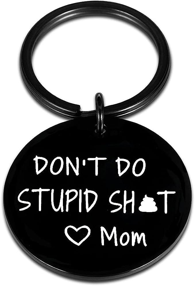 Amazon.com: Don’t Do Stupi St Keychain Poop Funny Birthday Gifts for Son Daughter Teenagers fro... | Amazon (US)