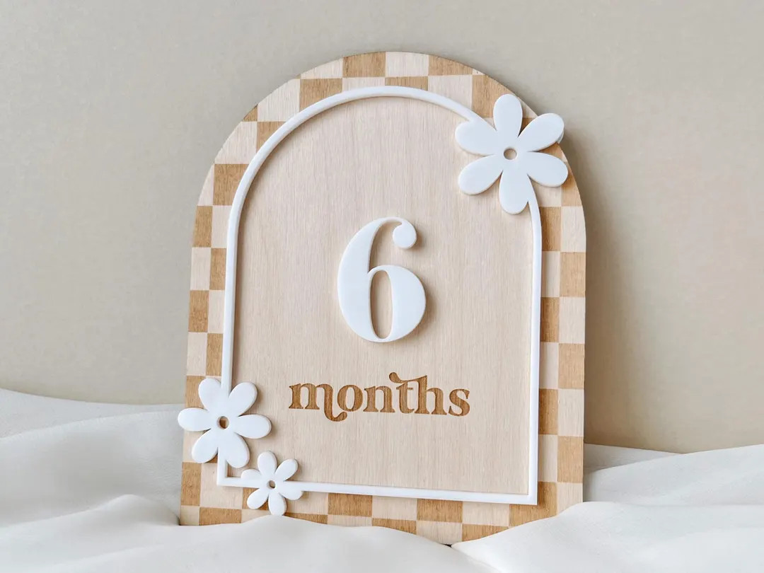 Milestone Marker Monthly Milestone Baby Girl Monthly Milestone Flower Boho Baby Milestone Monthly... | Etsy (US)