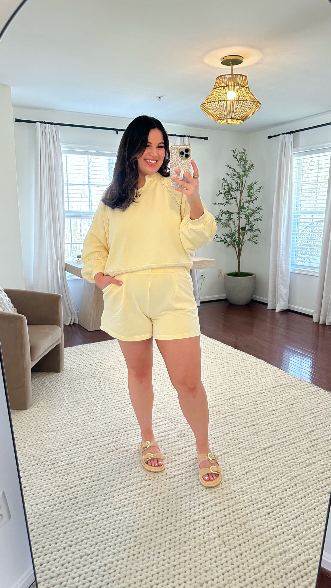 Midsize aerie haul as a size 12/14 or large/xl. I’m loving the yellow for spring and this matching set is so comfy too. Everything is 20% off starting today!!

Shorts- size Large
Sweatshirt- size Large
Sandals- size 9.5

Aerie haul, aerie, aerie spring, spring fashion, spring set, lounge set, spring style, midsize, midsize style, midsize haul, tall woman fashion, tall women fashion, ltk spring sale, deal alert, sale finds 





#LTKSaleAlert #LTKSeasonal #LTKSpringSale