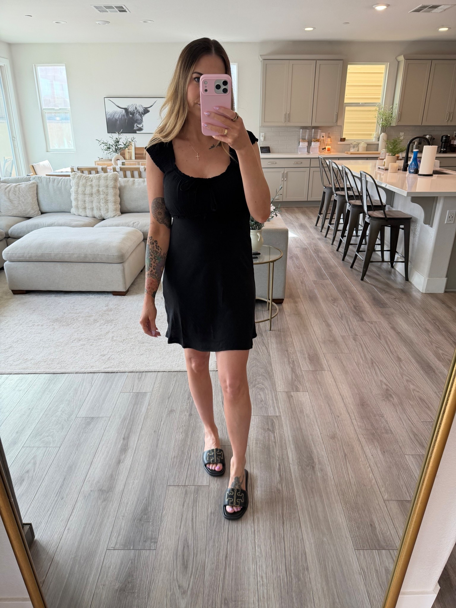 Seriously the cutest little black dress. Wearing a size small  

#LTKgrwm #LTKootd #LTKmomlife