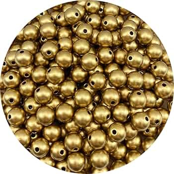 700pcs 6mm Pearl Beads with Hole Round Loose Luste Craft Beads for Home Decoration Vase Fillers D... | Amazon (US)
