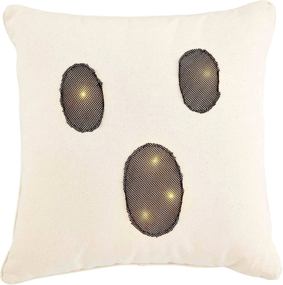 Mud Pie Throw Pillow, 16" x 16", Ghost | Amazon (US)
