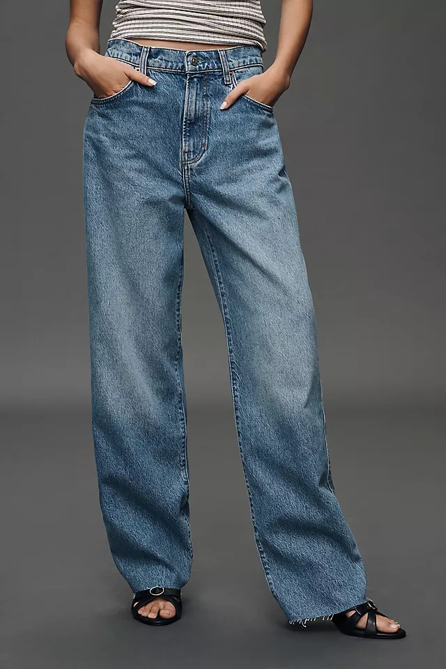 Val 90's Mid-Rise Straight Leg Jeans | Anthropologie (US)