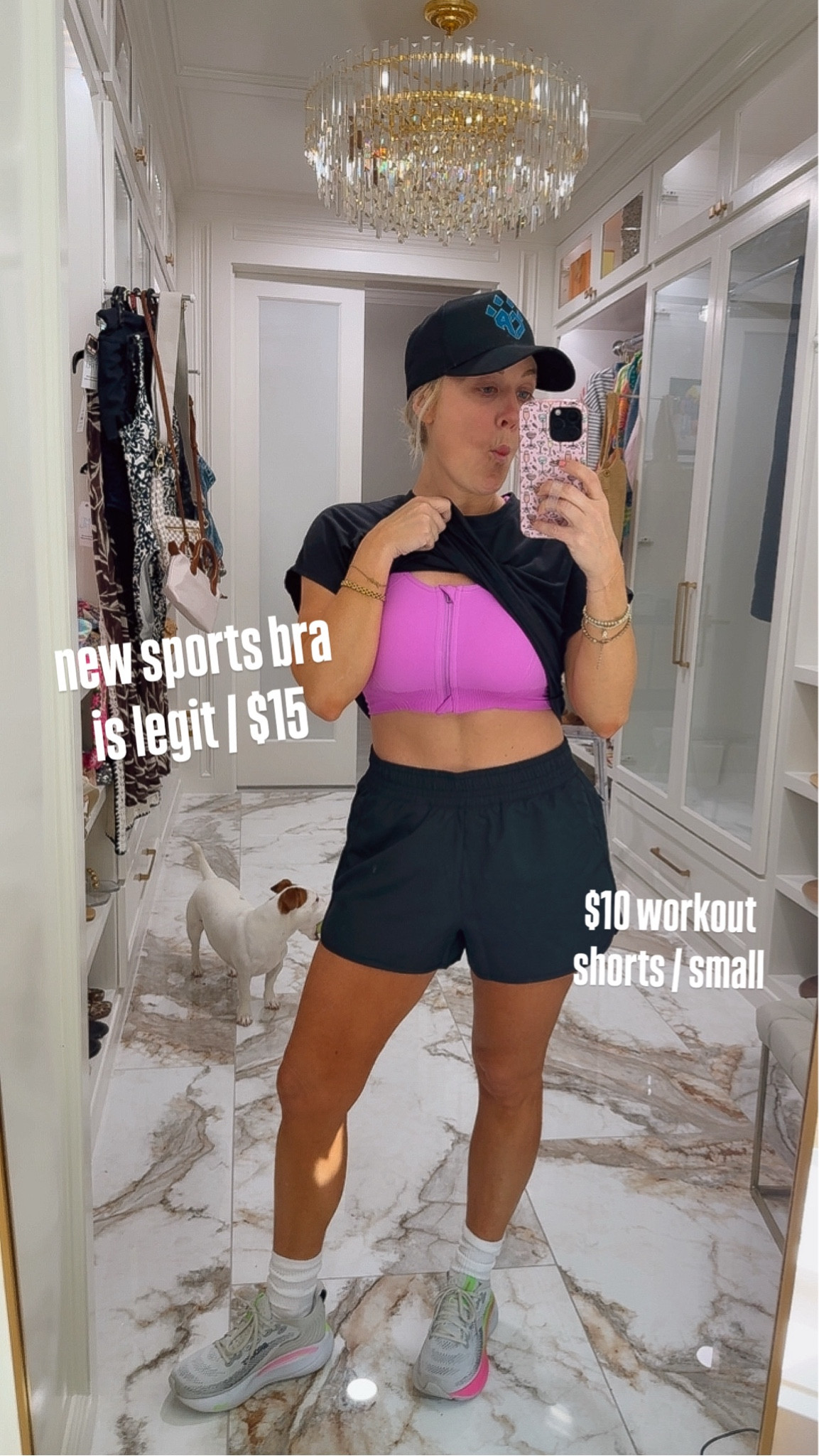 Highly impressed with these for workouts or running!!! 
Bra medium , shorts small 