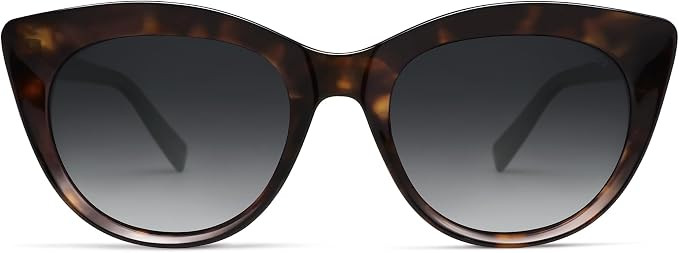 SOJOS Trendy Polarized Cat Eye Sunglasses for Women SJ2221 | Retro Oval Womens UV400 Shades | Amazon (US)