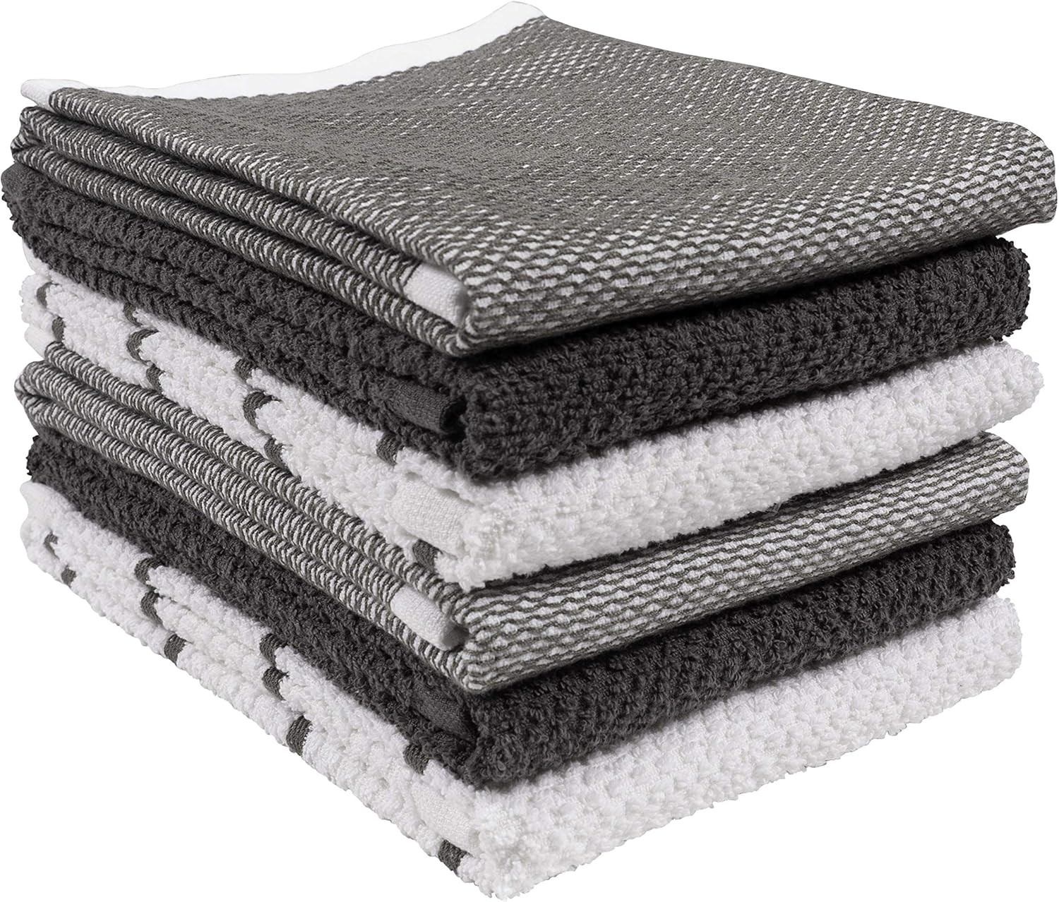 KAF Home Ayesha Curry Mixed Utility Kitchen Towel Set | Set of 6 Mixed Terry Kitchen Towels | Abs... | Amazon (US)