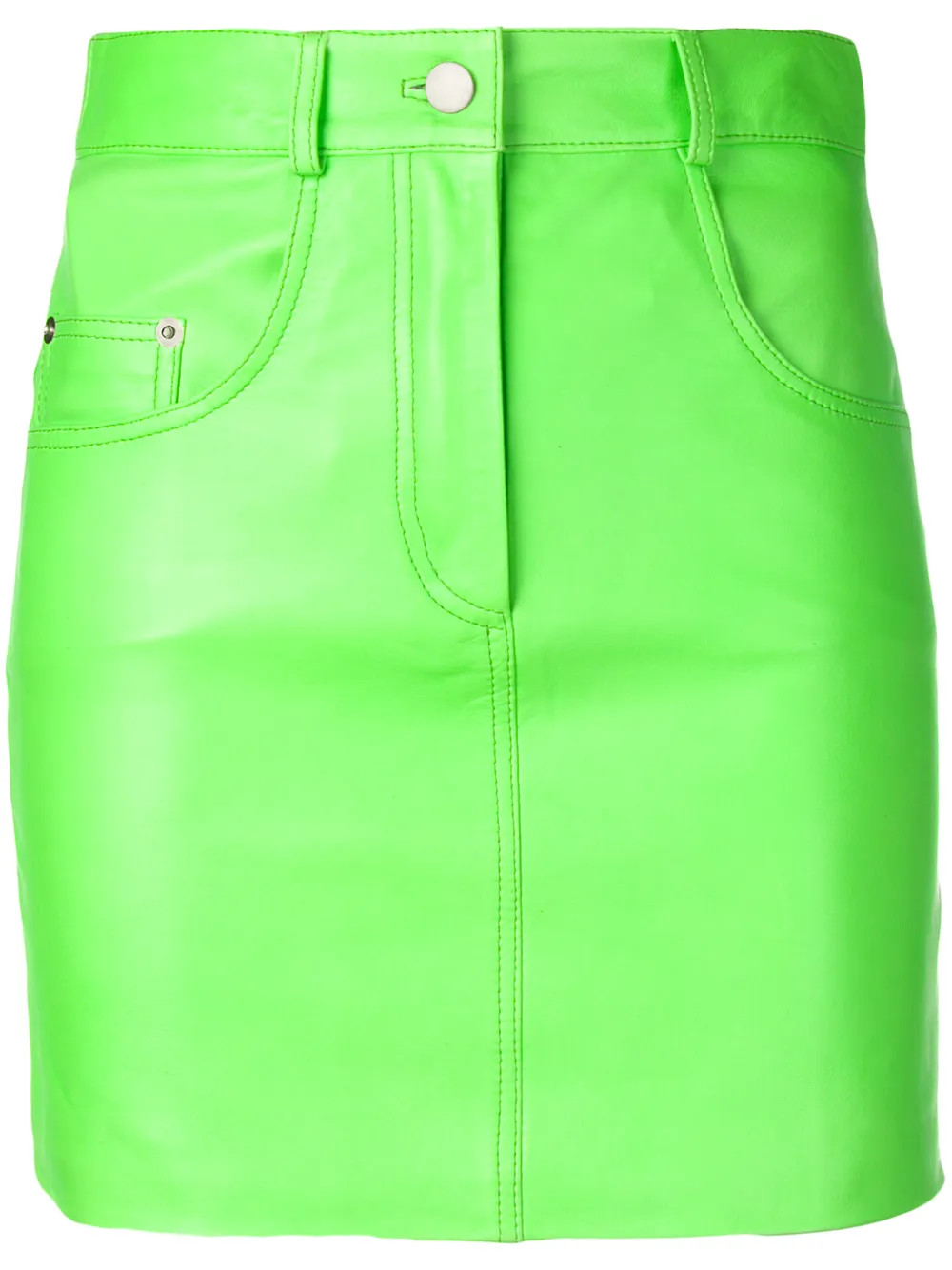 Manokhi fitted mini skirt - Green | FarFetch Global