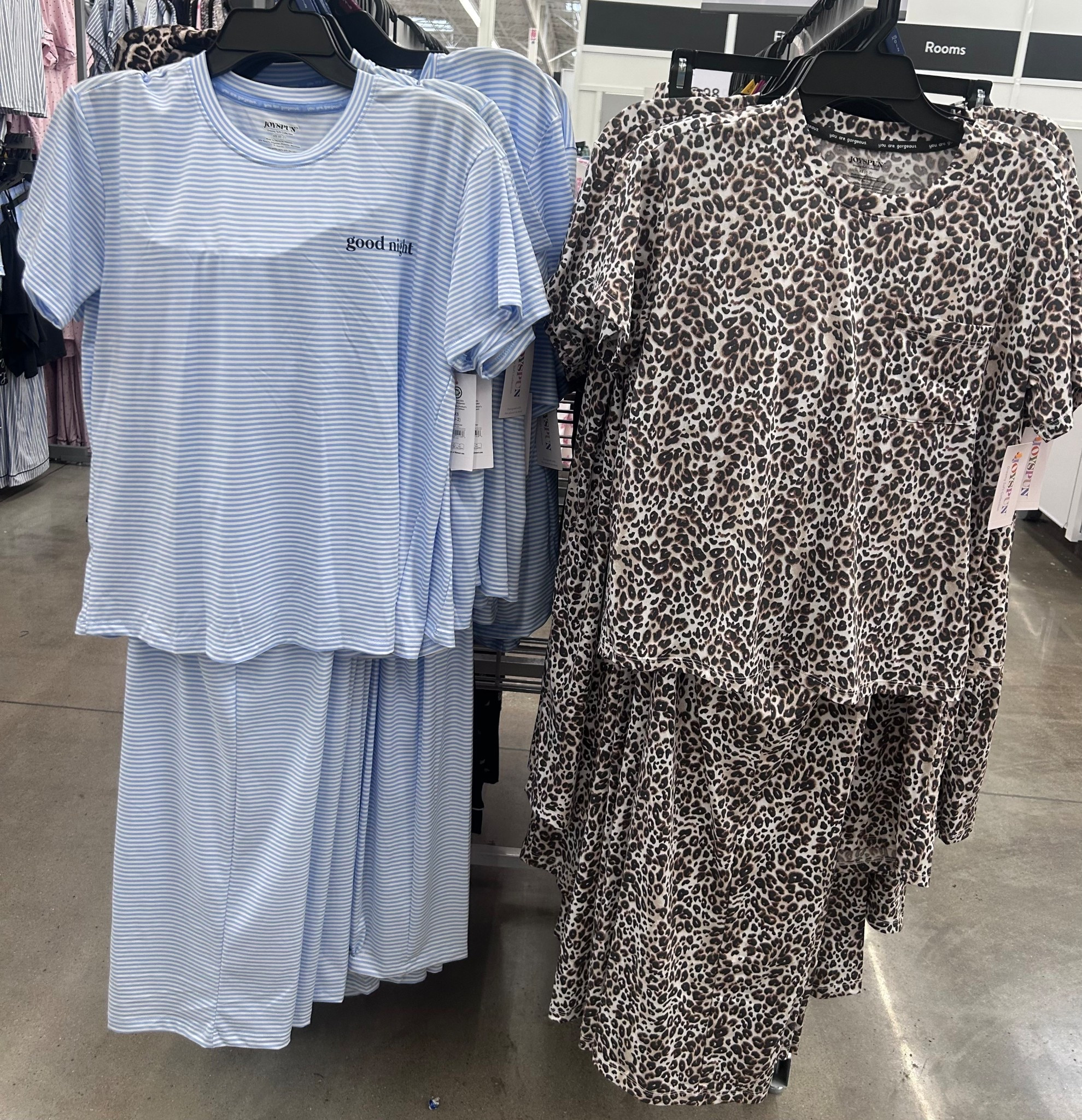 buttery soft pajama sets at Walmart. 