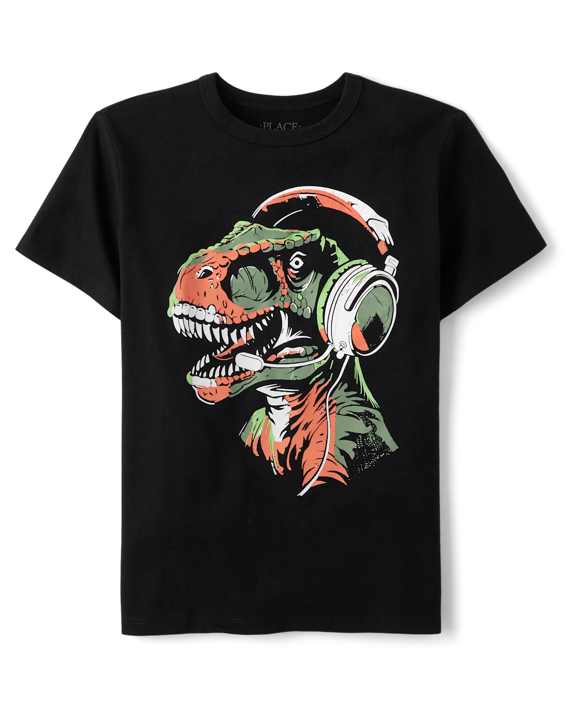 Boys Dino Gamer Graphic Tee - black | The Children's Place