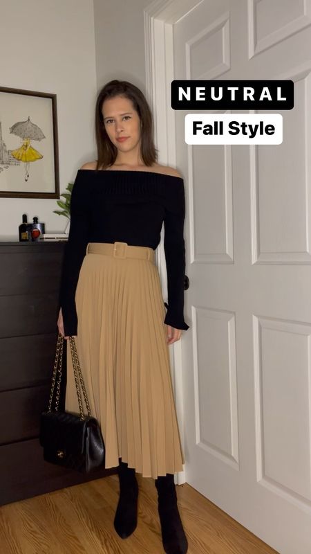 NEUTRAL FALL STYLE: From cozy knits and plaids to classic camel coats and boots, these are some of my go-to outfits during the fall season. 🍂 I tend to embrace more timeless styles that will last for years, and I love versatile pieces like these that can easily mix and match! 🧥👢👜

(Neutral outfits, fall fashion inspo, black flared jeans, midi skirt, cozy sweaters, camel coat, trench coat, chic style, neutral style, plaid coat, faux leather skirt, faux suede skirt) 

#LTKworkwear #LTKSeasonal #LTKstyletip