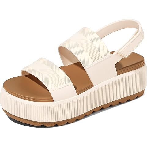 DREAM PAIRS Women's Platform Water Sandals Adjustable Lightweight Waterproof Summer Beach Wedge C... | Amazon (US)