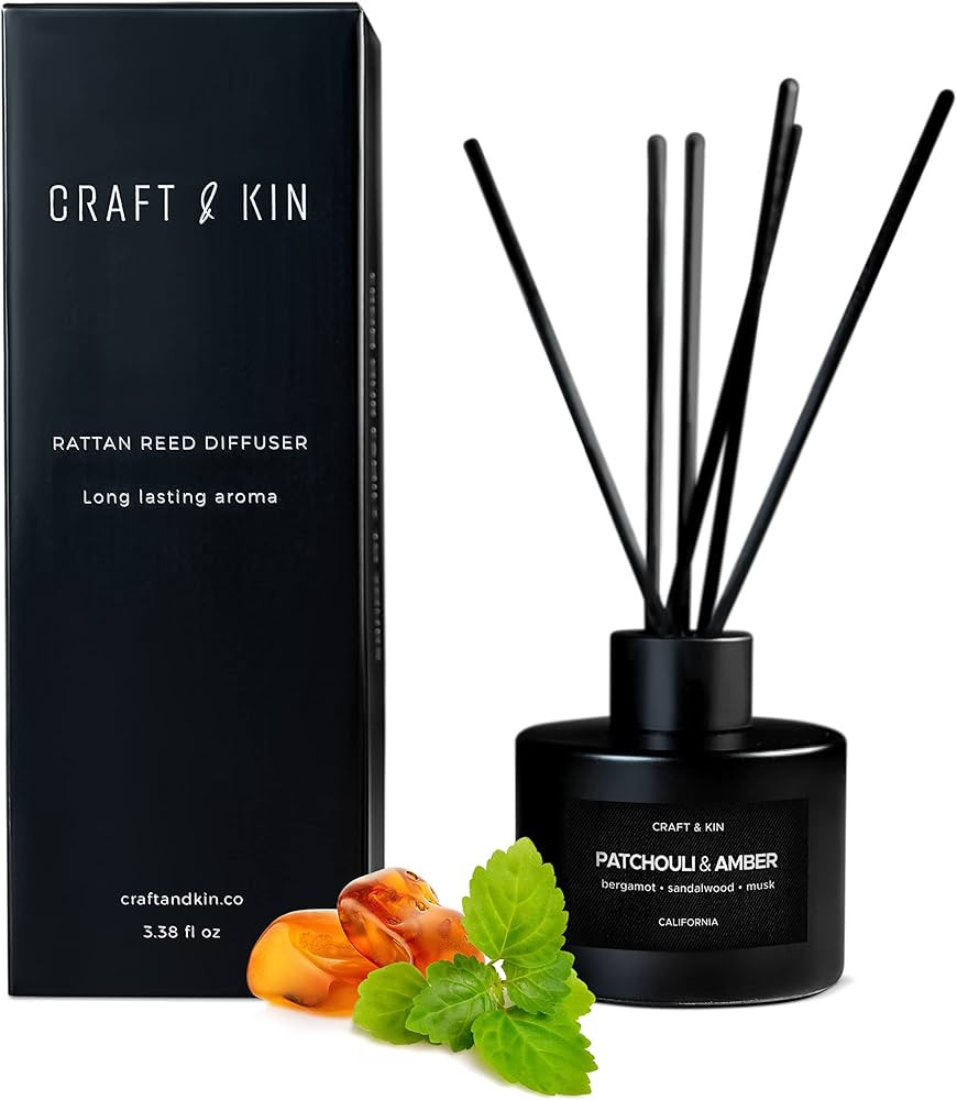 Reed Diffusers for Home Fragrance, Black Reed Diffuser Set, Oil Diffuser Sticks, Fall Reed Diffus... | Amazon (US)