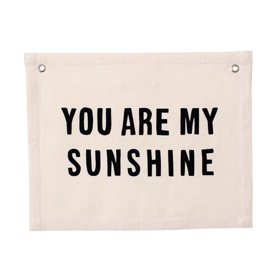 You Are My Sunshine Banner Natural  Canvas Wall Flag  Wall - Etsy | Etsy (US)