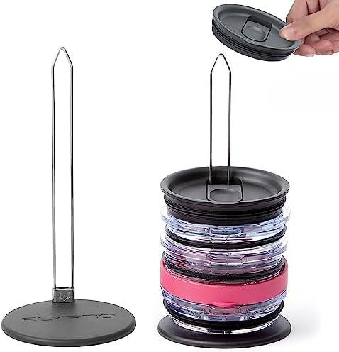 ELYPRO - Revolutionary Tumbler Lid Organizer for Stanley, Yeti Cap Lids- Space-Saving Design - Sl... | Amazon (US)