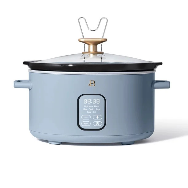 Beautiful 6 Quart Programmable Slow Cooker, Cornflower Blue by Drew Barrymore - Walmart.com | Walmart (US)