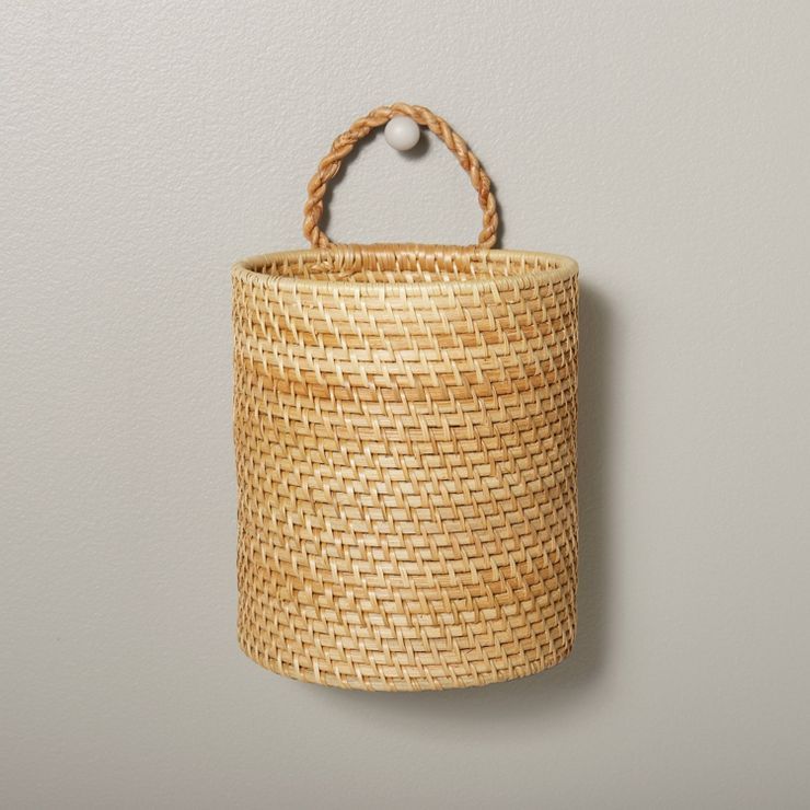 Decorative Woven Hanging Basket Natural - Hearth & Hand™ with Magnolia | Target