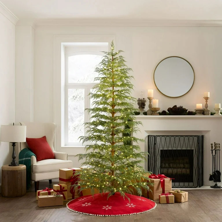 My Texas Home 7.5 ft Pre-Lit Cypress Artificial Christmas Tree with 500 Twinkle LED Lights and St... | Walmart (US)