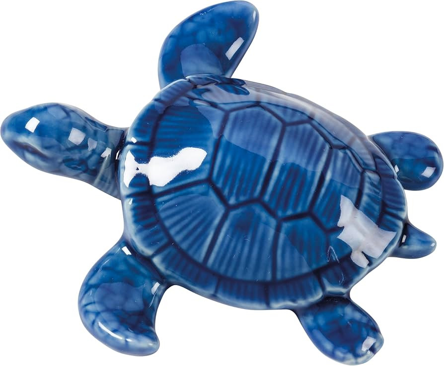 Primitives by Kathy Ceramic Sm Blue Sea Turtle Figurine | Amazon (US)