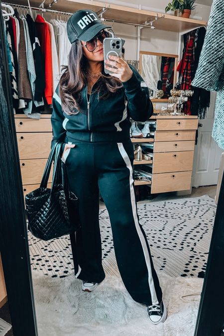 Midsize winter outfit idea, heading to my son’s basketball game in this cozy matching tracksuit set.
 (Code: taryntrulyxspanx) 

Wearing an xl in the track jacket and cozy wide leg pants

#LTKSeasonal #LTKmidsize #LTKMostLoved