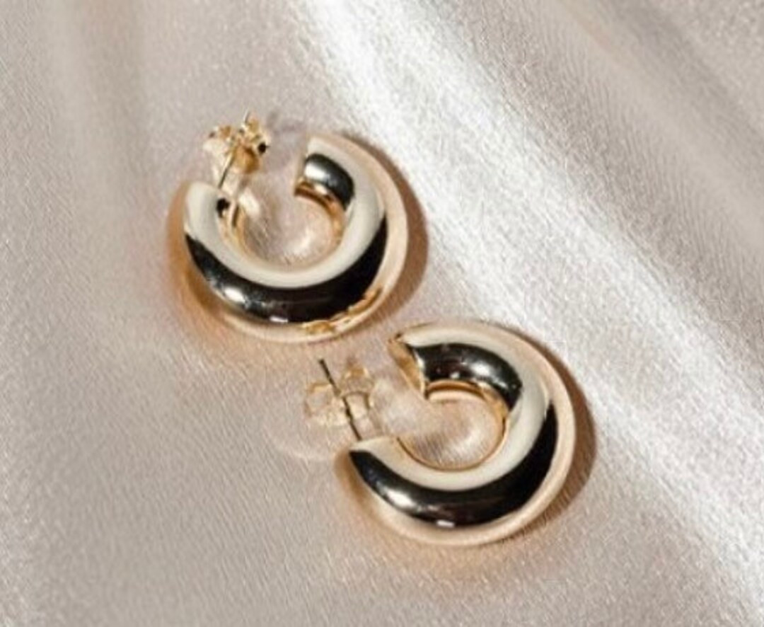 Open Huggie earrings | Etsy (US)