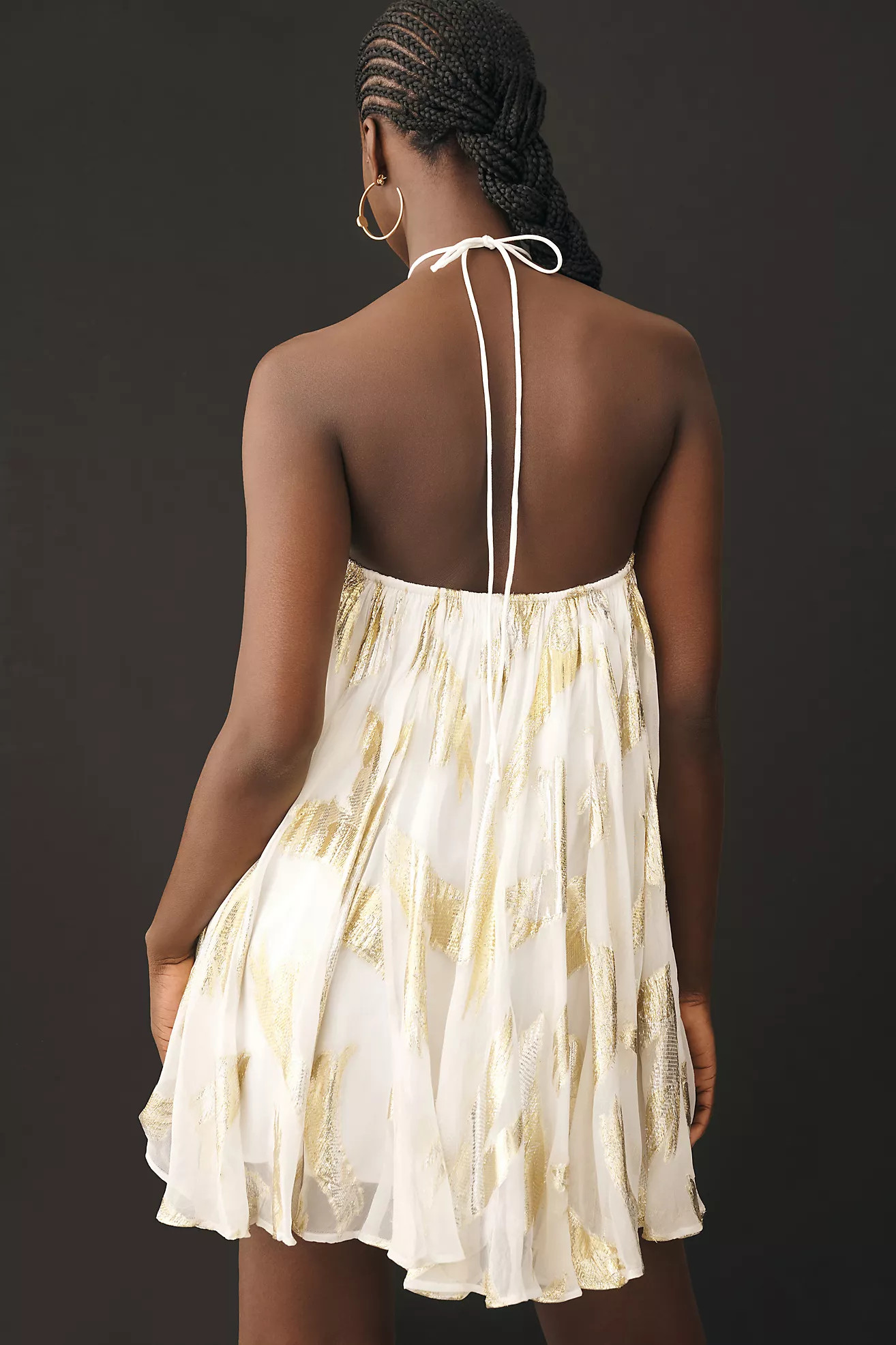 Pinnacle by Shruti Sancheti Halter Swing Mini Dress | Anthropologie (US)