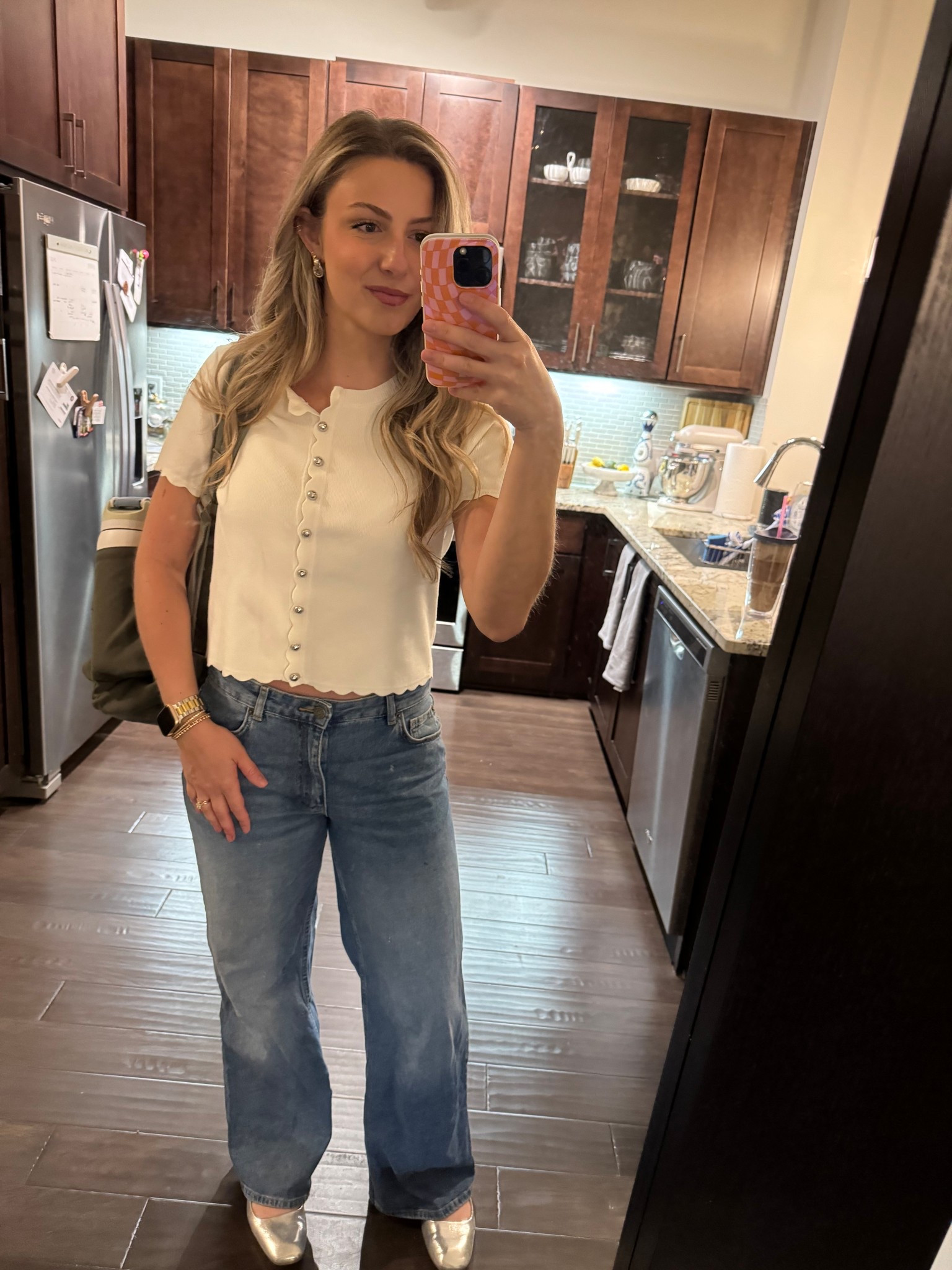 Spring work outfit! #springsweater #workoutfit