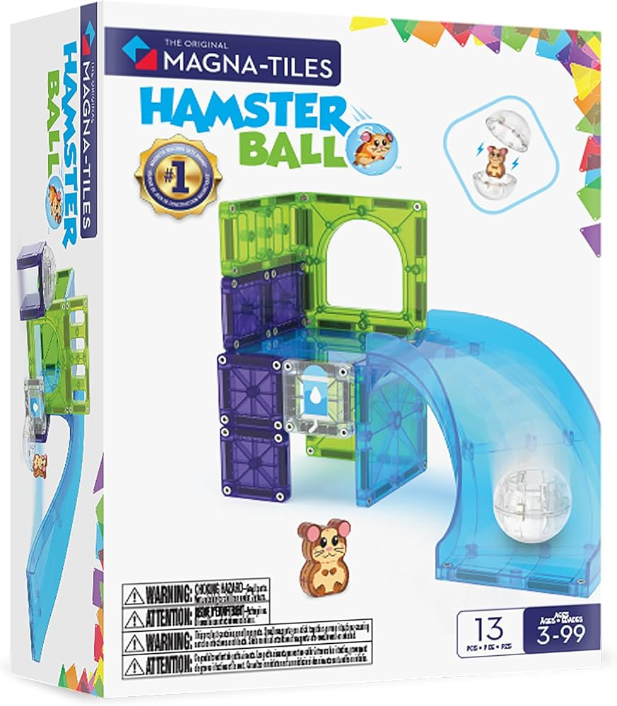 MAGNA-TILES Hamster Ball 13-Piece Magnetic Construction Set, The Original Magnetic Building Brand | Amazon (US)