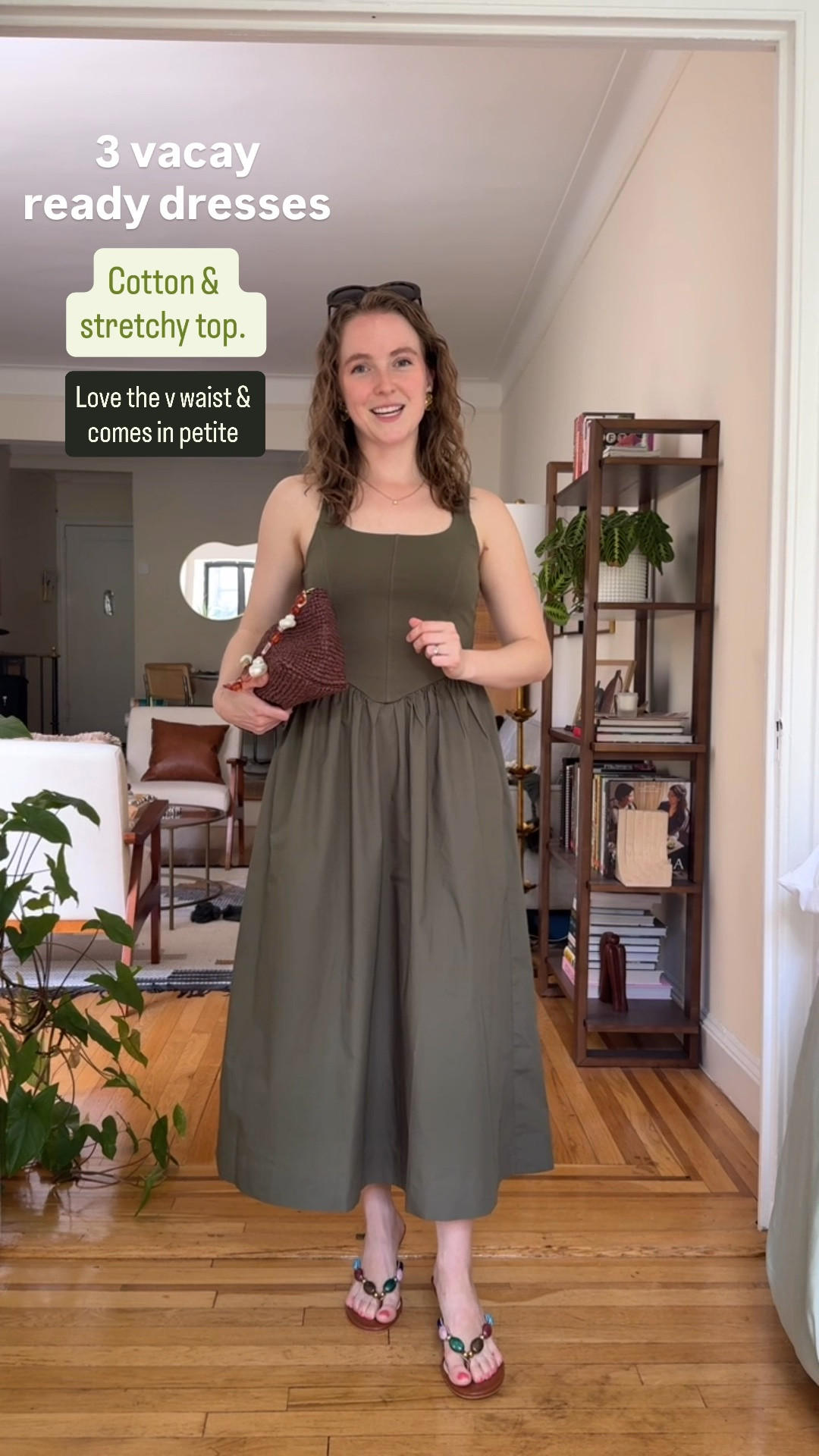 40% off cotton dress for summer. Wearing xs petite. Love the v waist. Too is stretchy bottom & poplin.

#LTKSaleAlert #LTKPetite