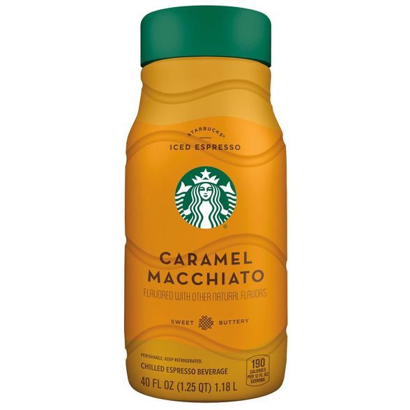 Starbucks Caramel Macchiato Chilled Espresso Beverage - 40 fl oz | Target